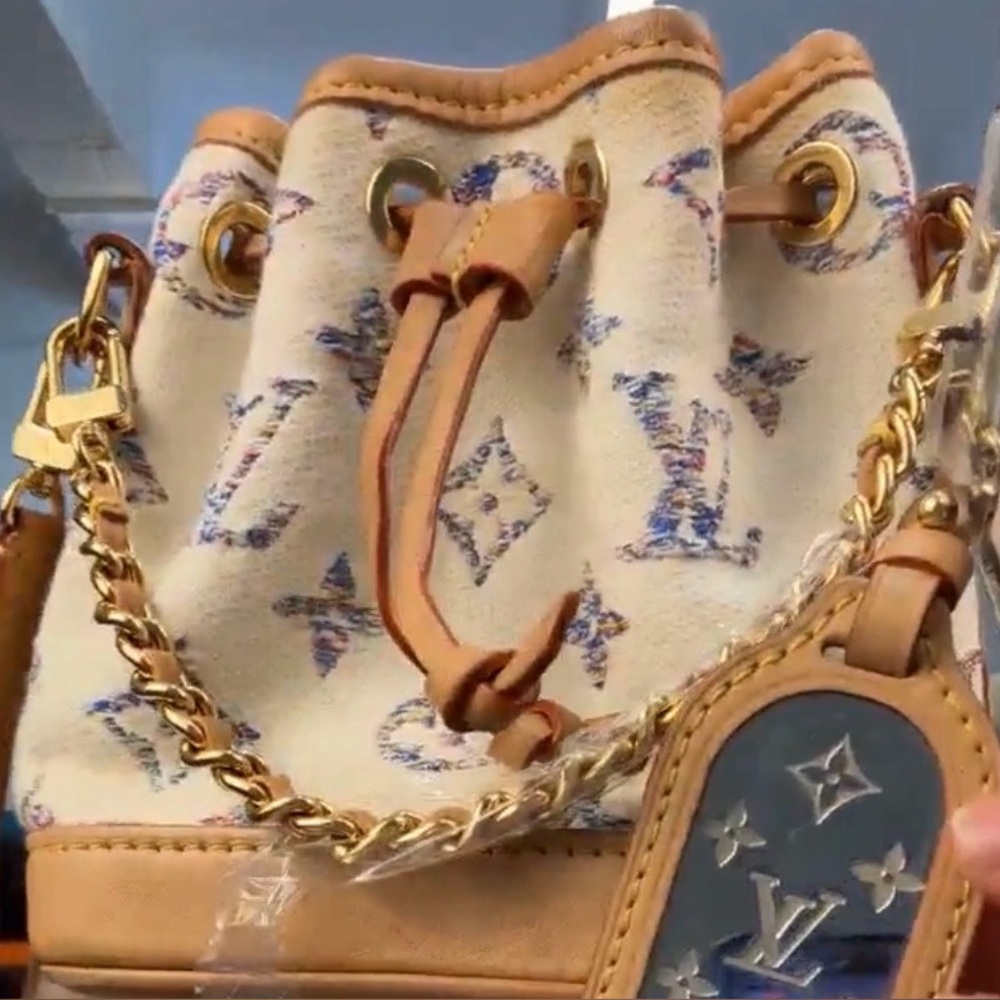 Louis Vuitton Nano Noe Monogram Jacquard Shoulder/Crossbody Bag